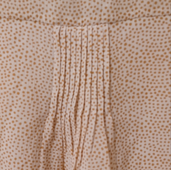 NWOT VINEYARD VINES Silk Blend Ivory Dot Pintuck Pullover Long Sleeve Top - Picture 7 of 9